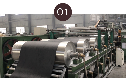 Calendering Of Backing Layer And Middle Layer, Conditioning For 24h-48h.