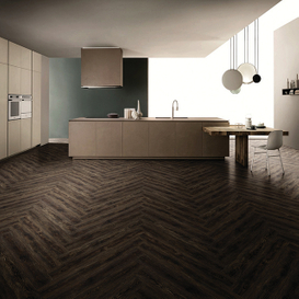 Dark Vinyl Plank Flooring ｜Madera ｜Serene